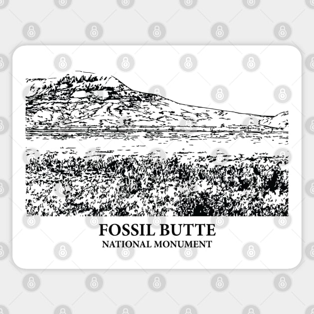 Fossil Butte National Monument Sticker by Lakeric